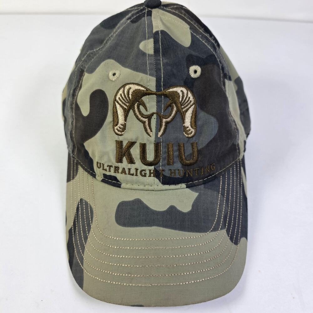 KUIU Ultralight Hunting Camo Adjustable Strapback Hat Cap Embroidered Logo